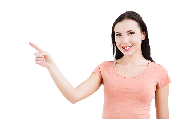 istock Beautiful young woman on white background 531923462