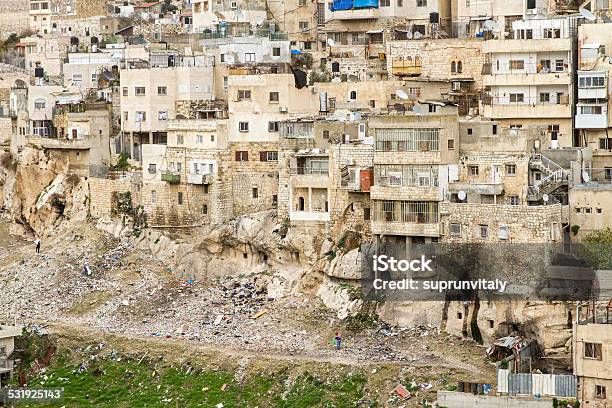 Silwan Village In Jerusalem Stock Photo - Download Image Now - 2015, Architecture, Capital Cities