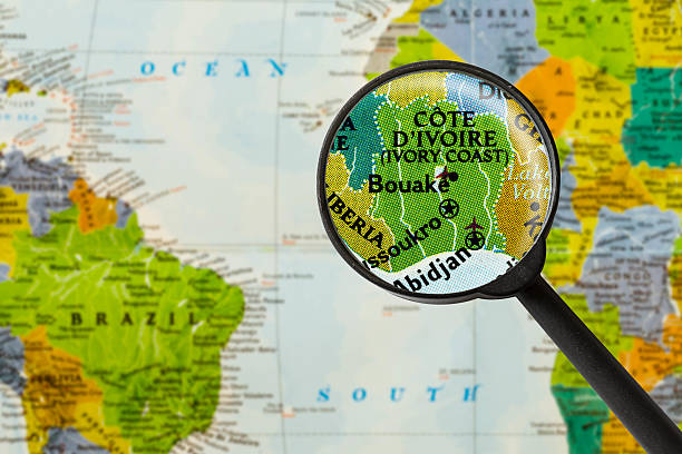 istock Map of Republic of Ivory Coast 531926088