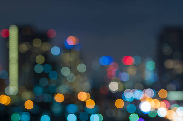 istock Bangkok cityscape at twilight time, Blurred Photo bokeh 531926191