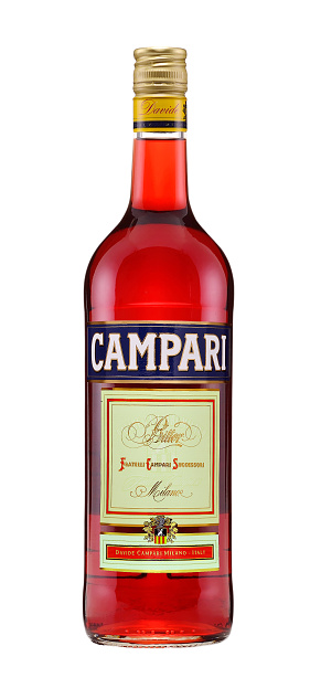 Rishon Le Zion, Israel - June 6, 2012: One bottle of Campari Bitter Liqueur alc. 25%, 1L. Produced in Italy