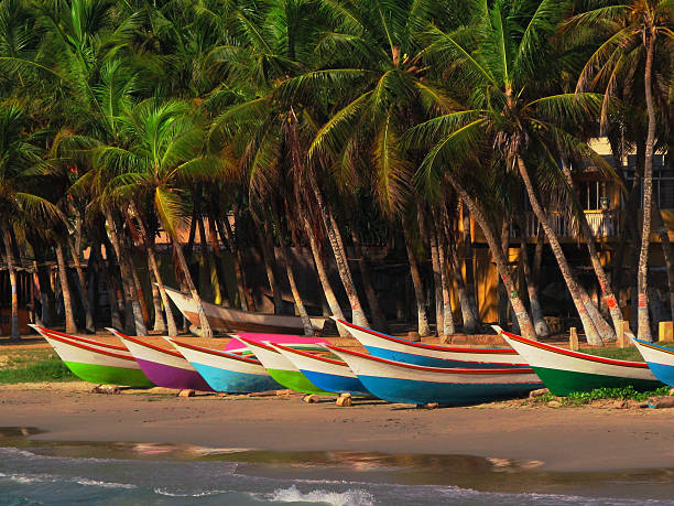 Boats in a beach in Margarita Island - Venezuela