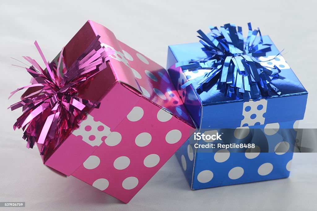 Gift box Gift box and decorative ornaments 2015 Stock Photo