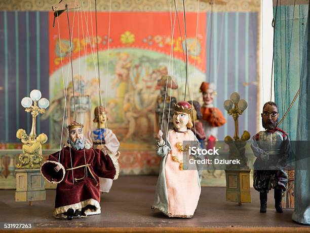 Photo libre de droit de Old Marionettes banque d'images et plus d'images libres de droit de Marionnette à fil - Marionnette à fil, Marionnette, Théâtre