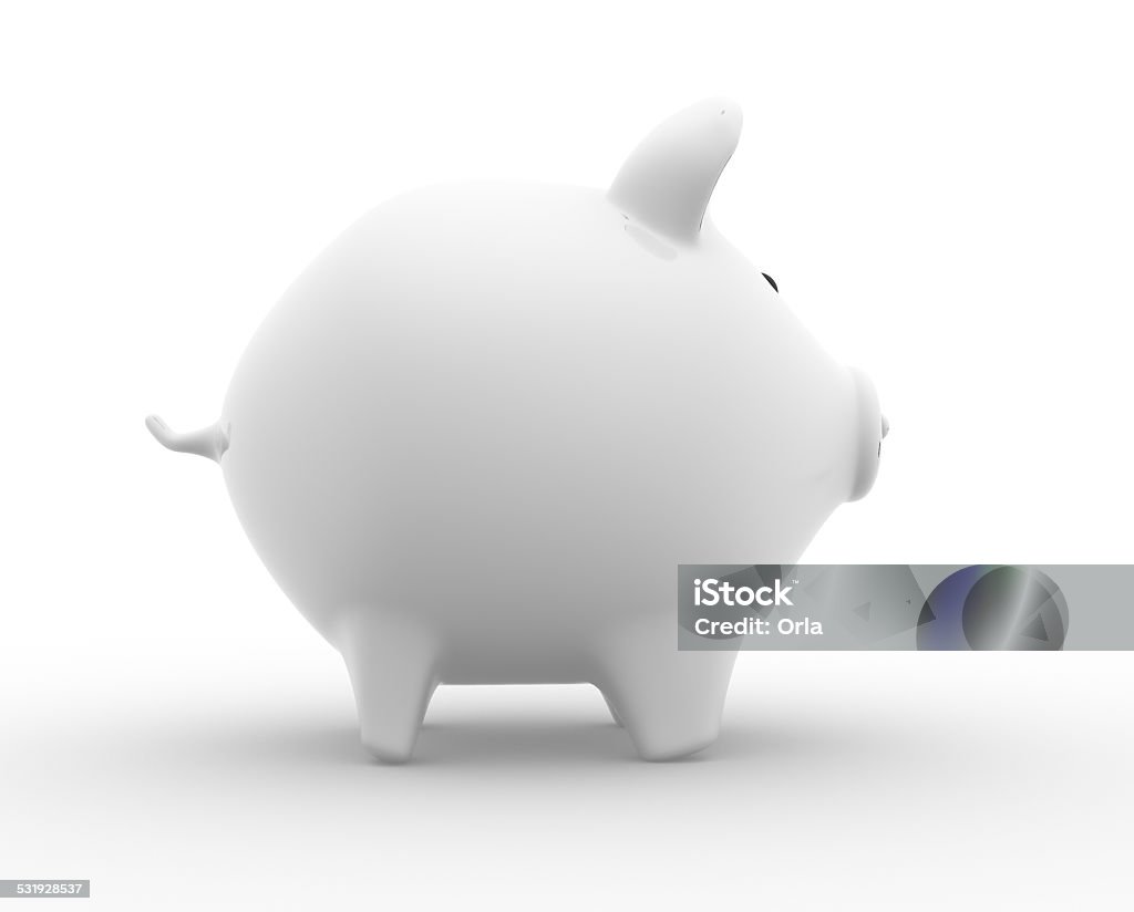 Piggy bank. Piggy bank. 3d render 2015 Stock Photo