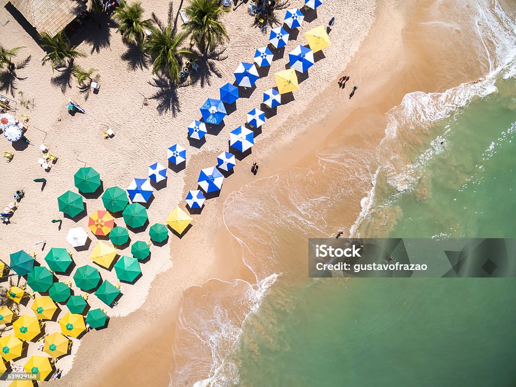 Top View of a Beach in Bahia, Brazil Beach Stock Photo