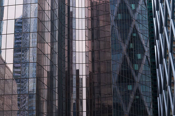 istock Skyscrapers with glass facade. Modern buildings in busines district. 531929824