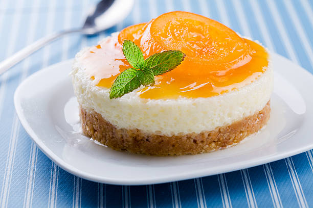 Orange Cheesecake stock photo