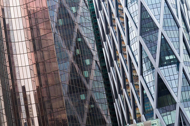 istock Skyscrapers with glass facade. Modern buildings in busines district. 531930000
