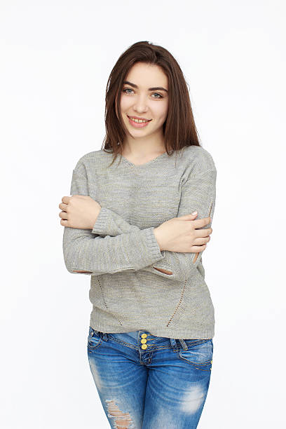 istock Pretty young woman posing on camera 531930742