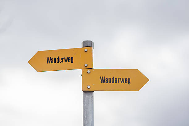 istock Sign post of swiss alps 531932691