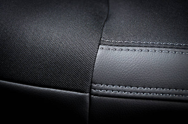 istock Leather car seats  detail with focus on stitch 531933878