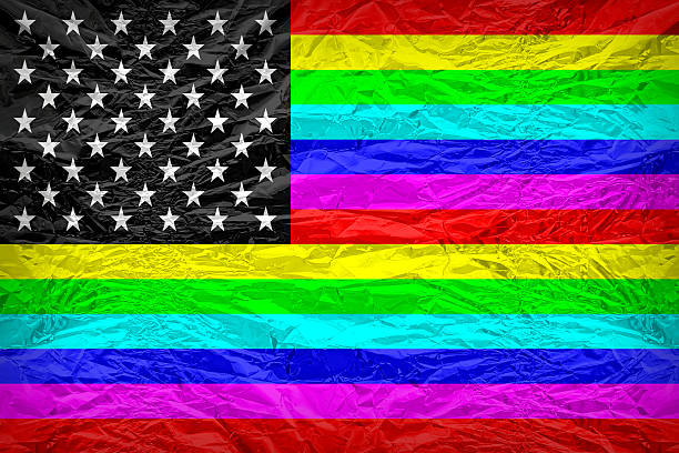 istock RainbowAmerica 6 colors flag pattern overlay on floyd 531936366