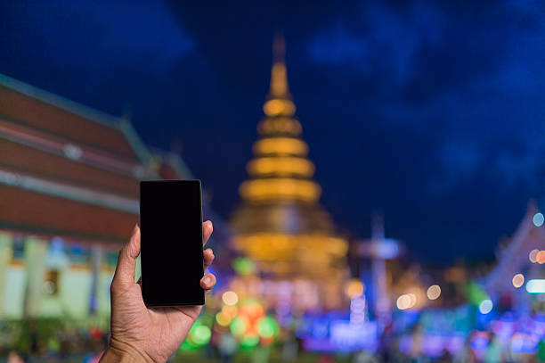 istock Take photo by smartphone Wat Phra That Hariphunchai, Lamphun Tha 531938716