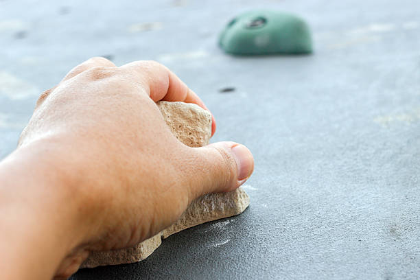 istock climbing artificail stone in moutain 531940440