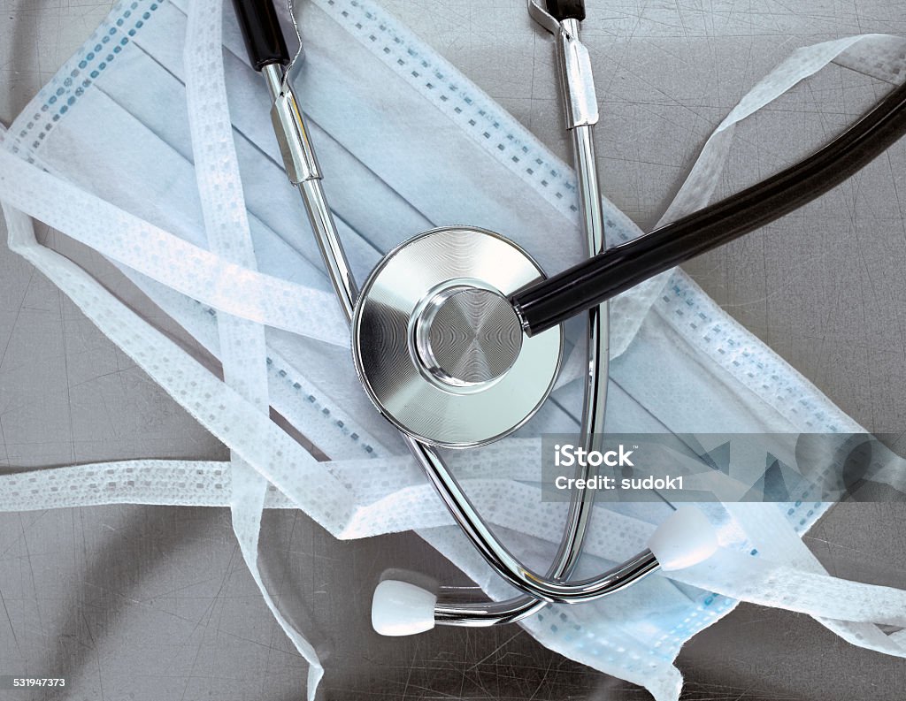 surgical mask and a stethoscope. The symbols of medicine. 2015 Stock Photo