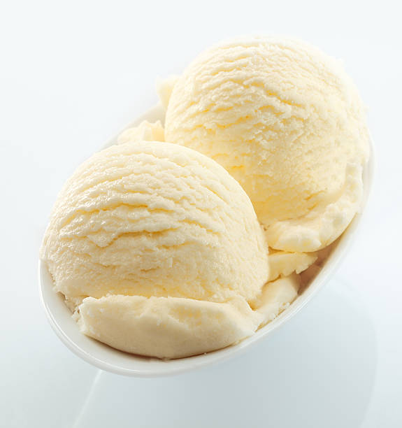 istock Scoops of creamy vanilla icecream 531950139