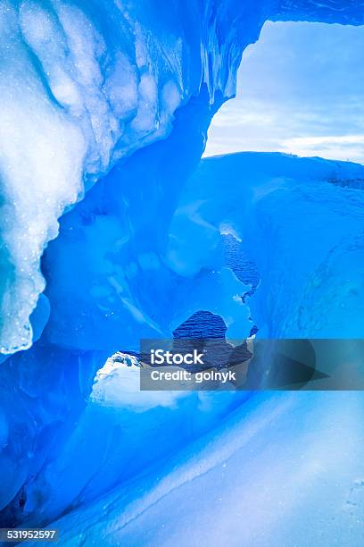 Blue Ice Cave Stock Photo - Download Image Now - 2015, Abstract, Antarctica
