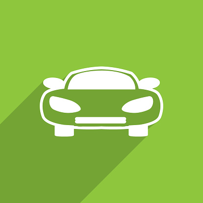 car web flat icon illustration.