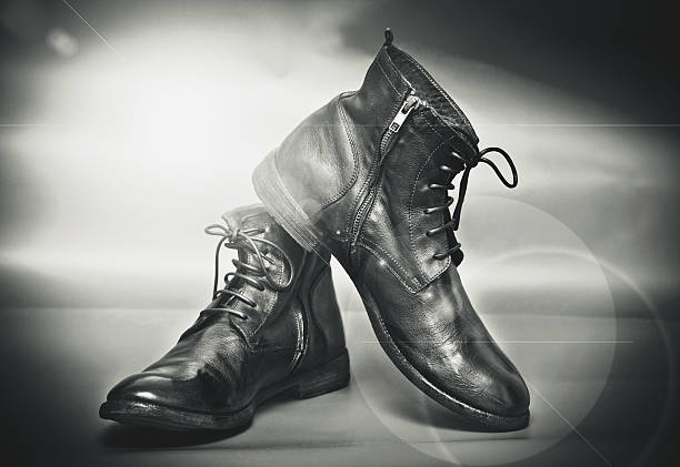 istock Vintage leather shoes. retro Style 531954903