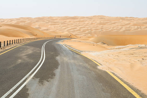 istock Road from Liwa to Moreeb Dune, UAE 531964460