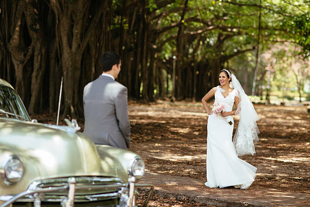 istock Beautiful bride laughing with groom 531969980