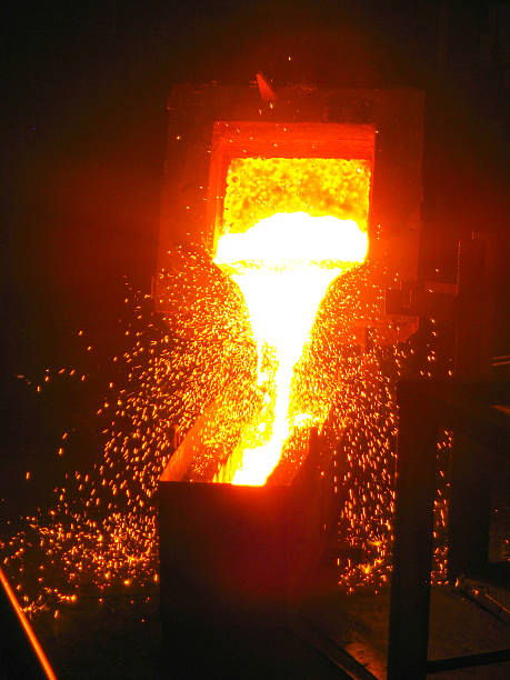 istock Fired Metal Sparks in Metallurgy 531972306