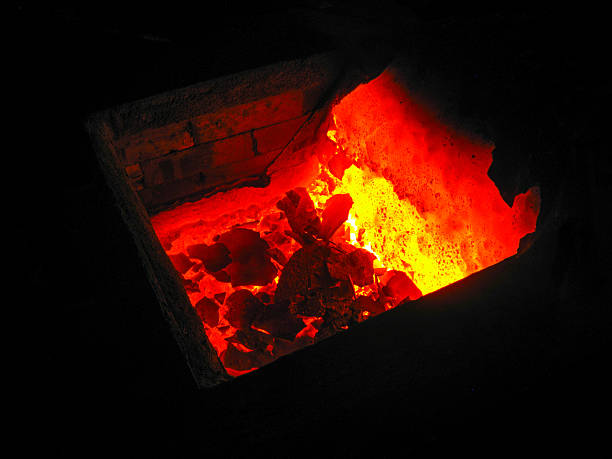 istock Solidified Fiery Metal 531973062