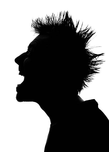 istock Silhouette of a man with traight hair 531973148