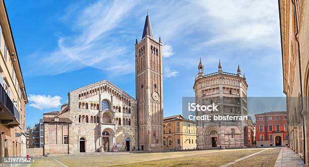 Panorama Of Piazza Duomo In Parma Stock Photo - Download Image Now - Parma - Italy, Italy, City