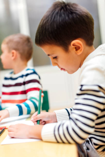 istock Happy Little Boy In Kindergarten 531981206
