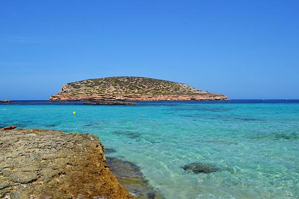 Mediterranean beaches. Ibiza's sea