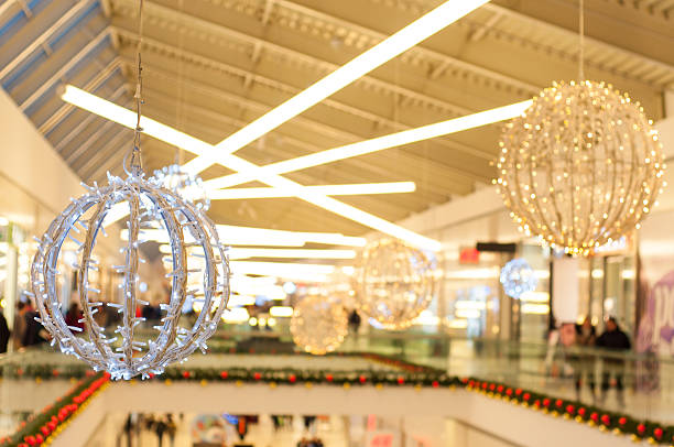 Shopping mall during winter holidays