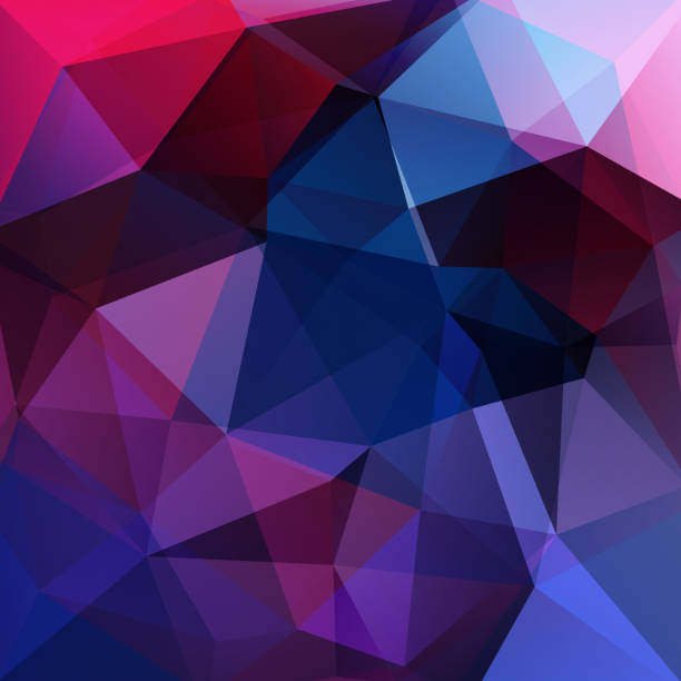 istock Background made of triangles. Pink, purple, blue colors. 531985470