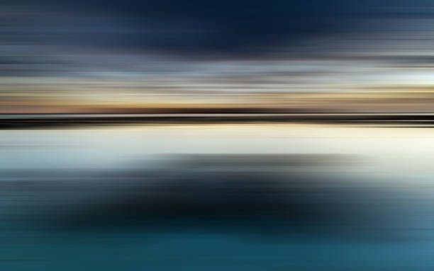 istock Reflection of Colorful sunset with long exposure effect, motion blurred 531985507