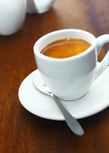 istock Cup of strong aromatic espresso coffee 531986041