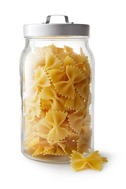istock Italian Ingredients: Farfalle Isolated on White Background 531986177