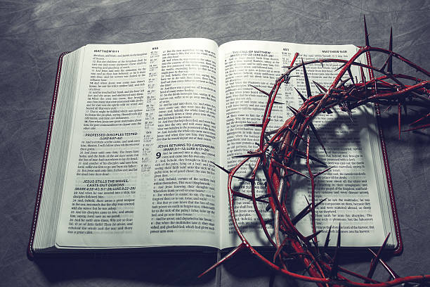 istock Bible with a crown of thorns. ( Christianity Concept ). 531986336