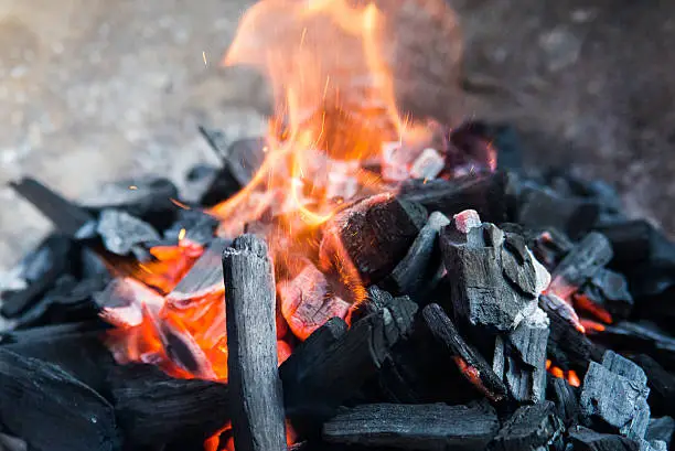 Photo of Burning coal.