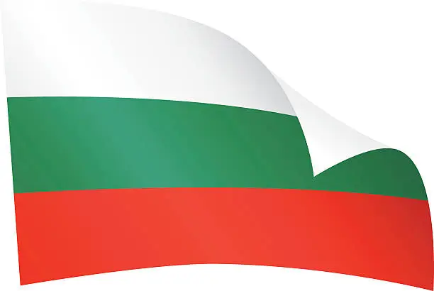 Vector illustration of Bulgaria flag