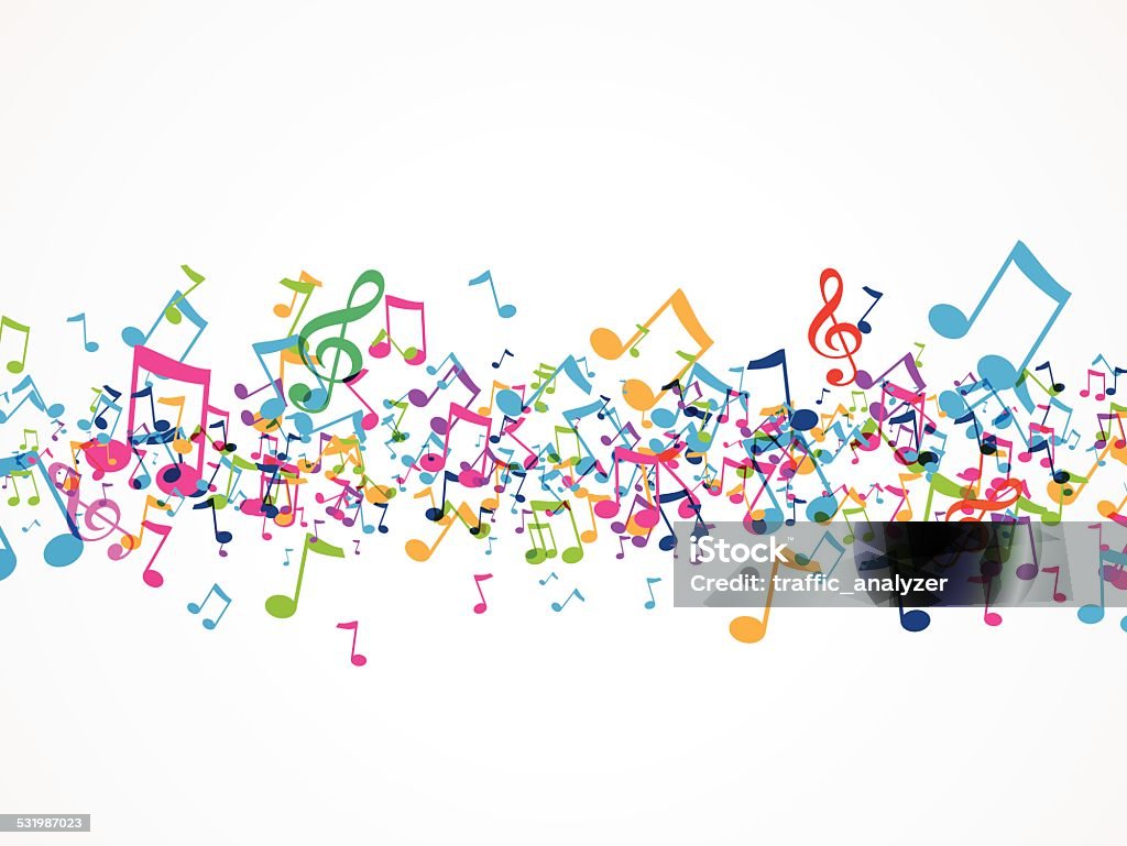 Music background Illustration contains a transparency blends/gradients. Additional .aiCS5 included. EPS 10 Musical Note stock vector