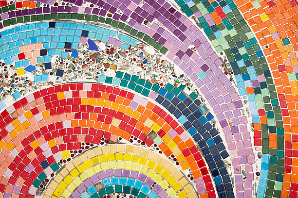 colorido de cerâmica - mosaic imagens e fotografias de stock