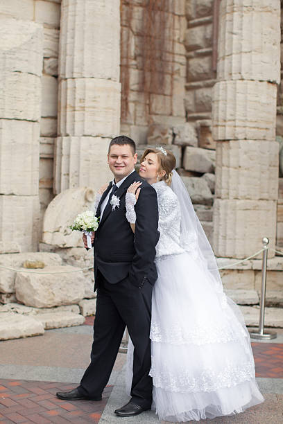 istock The bride to the groom leaned 531987860
