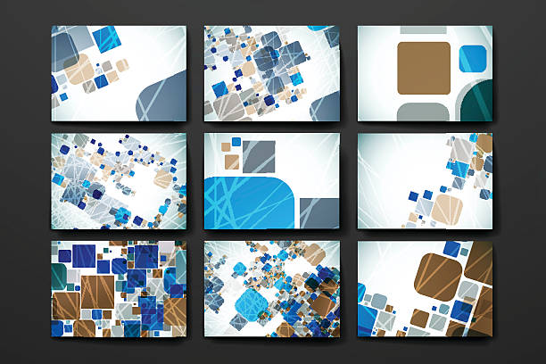 istock Set of brochure, poster design templates in abstract geometric background 531989210