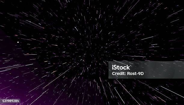 Concept Traveling In Space Warp Stars Abstract Background Galaxy 3d Stock Photo - Download Image Now