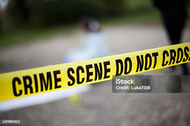 Crime Scene Investigation Stock Photo - Download Image Now - Barricade Tape, Forensic Science, The Human Body