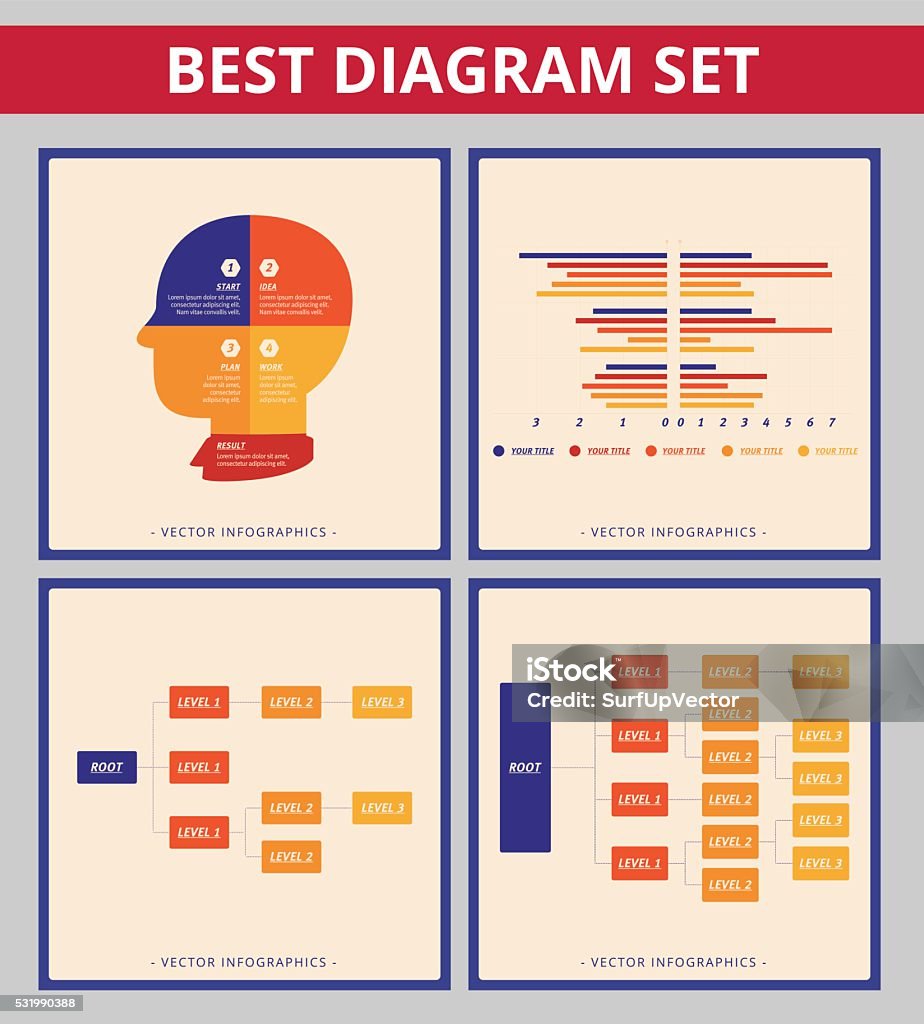 Excellent Diagram Example Best Diagram Set 5 Stock Illustration - Download Image Now - Analyzing ...