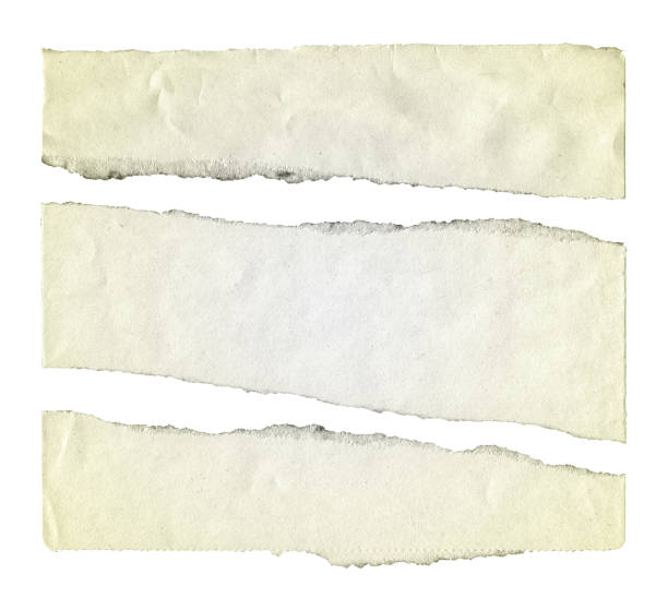 istock Cut Or Torn Paper background textured isolated on white 531990491