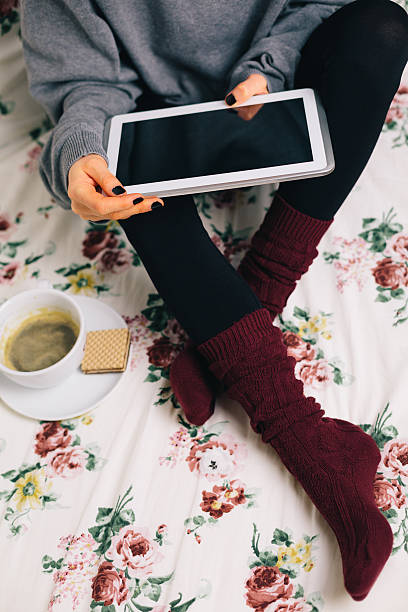 istock Surfing the net with coffee at home 531990855