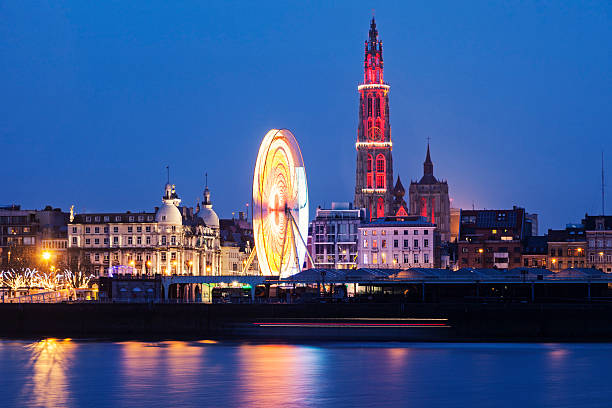 istock Panorama of Antwerp across Scheldt River 531991312